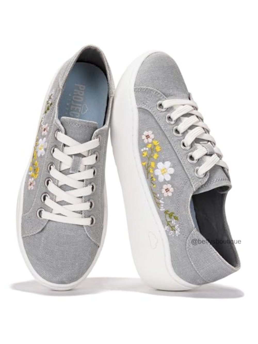 Platform Sneakers Memory Foam Insole Lace-Up Comfortable Women's Shoes